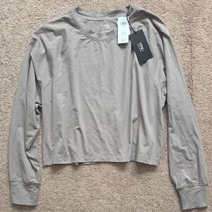 *NWT* YPB Women's Long Sleeve Top - Taupe Gray